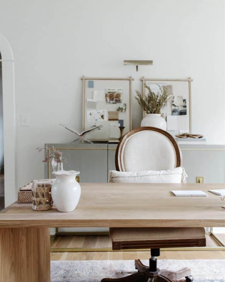 Wooden Desk Inspiration for Home Office