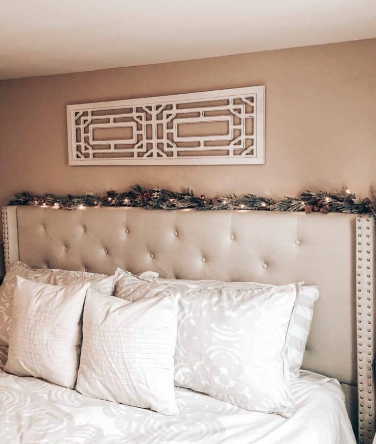 Wooden Frame Wall Décor for a Bedroom