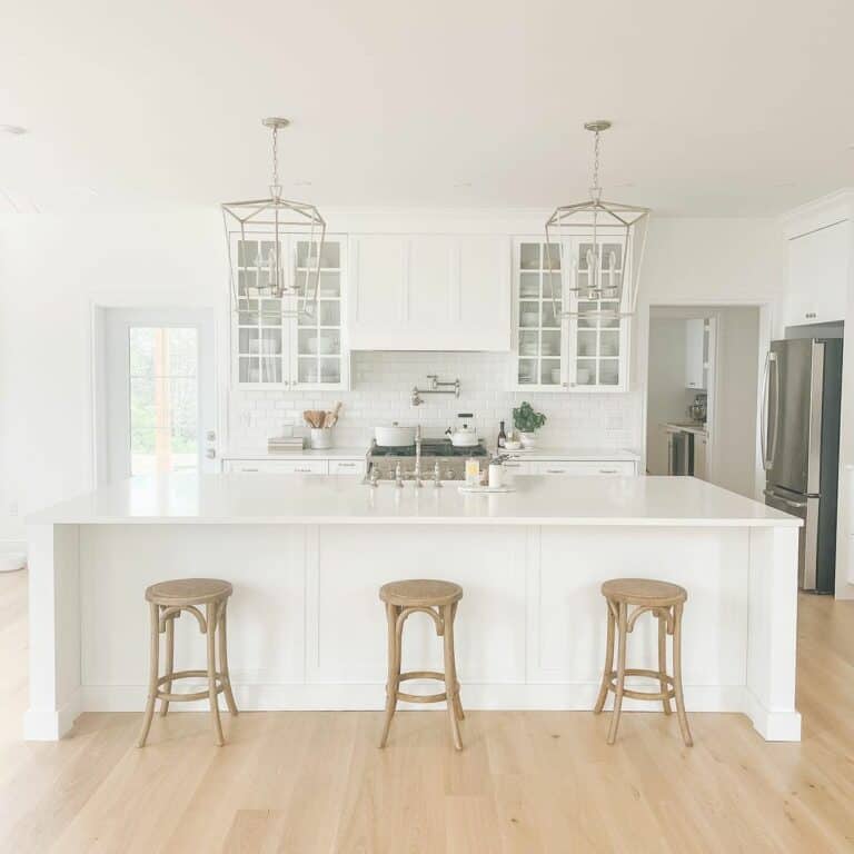Wooden Stool Seating for Kitchen