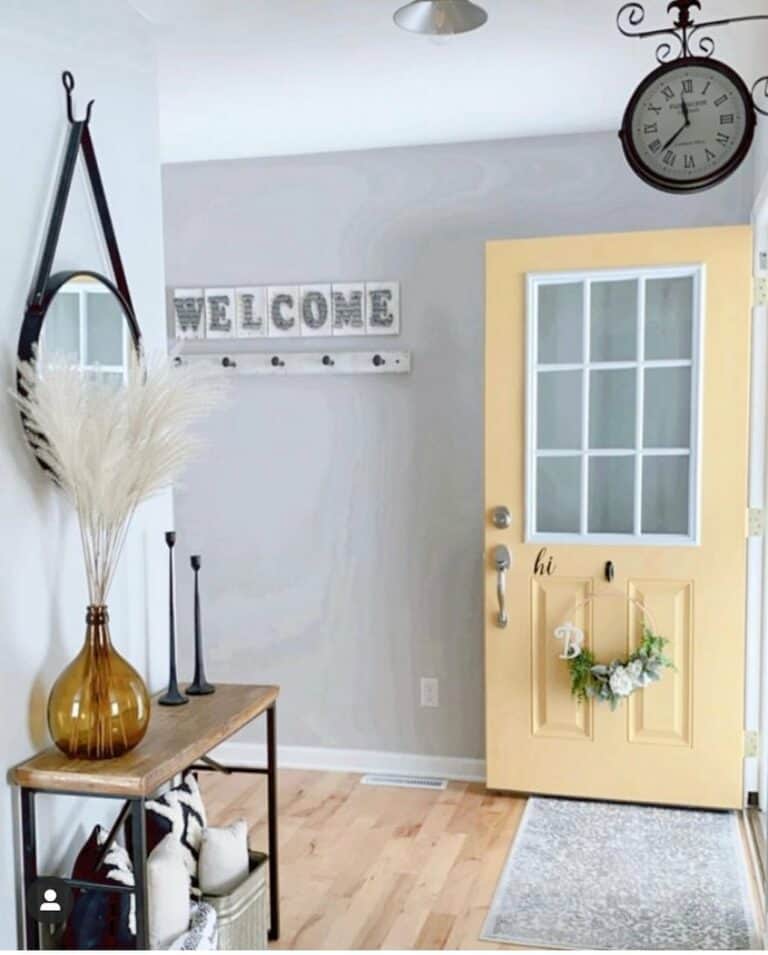 Yellow Entryway Ideas