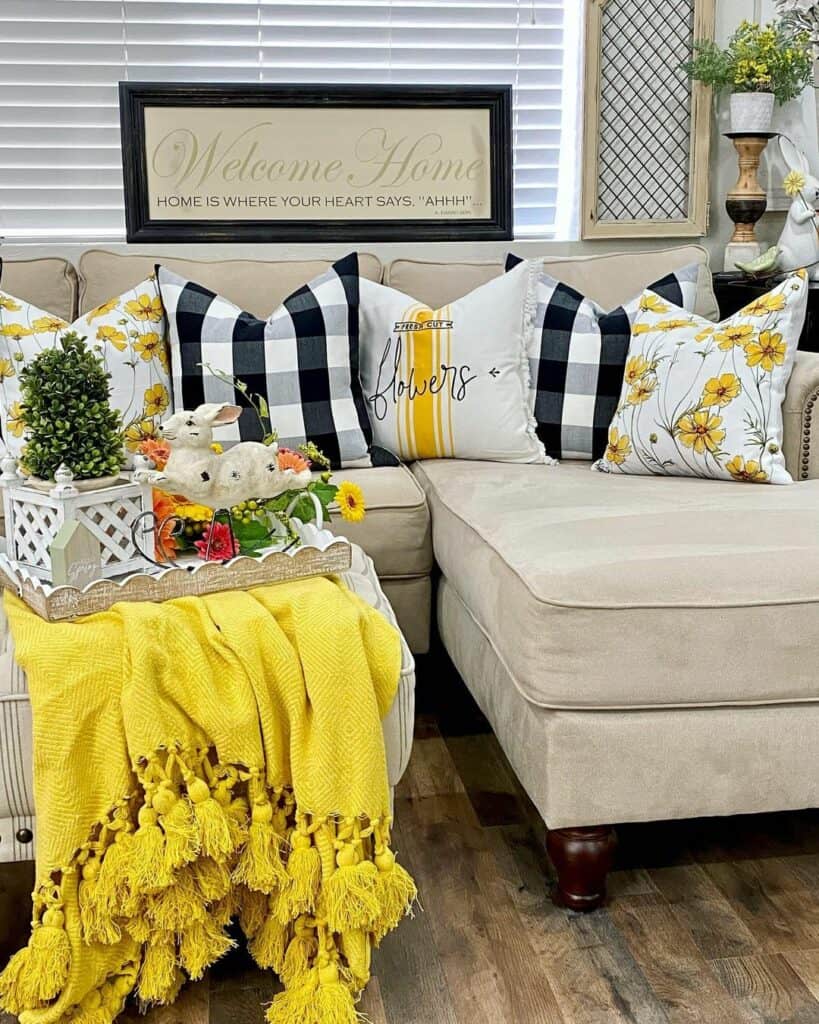 Yellow Floral Accent Pillow Ideas Soul & Lane