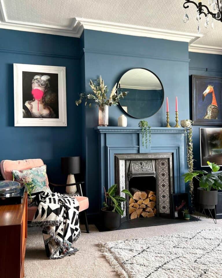 16 Beautiful and Bold Blue Living Room Ideas