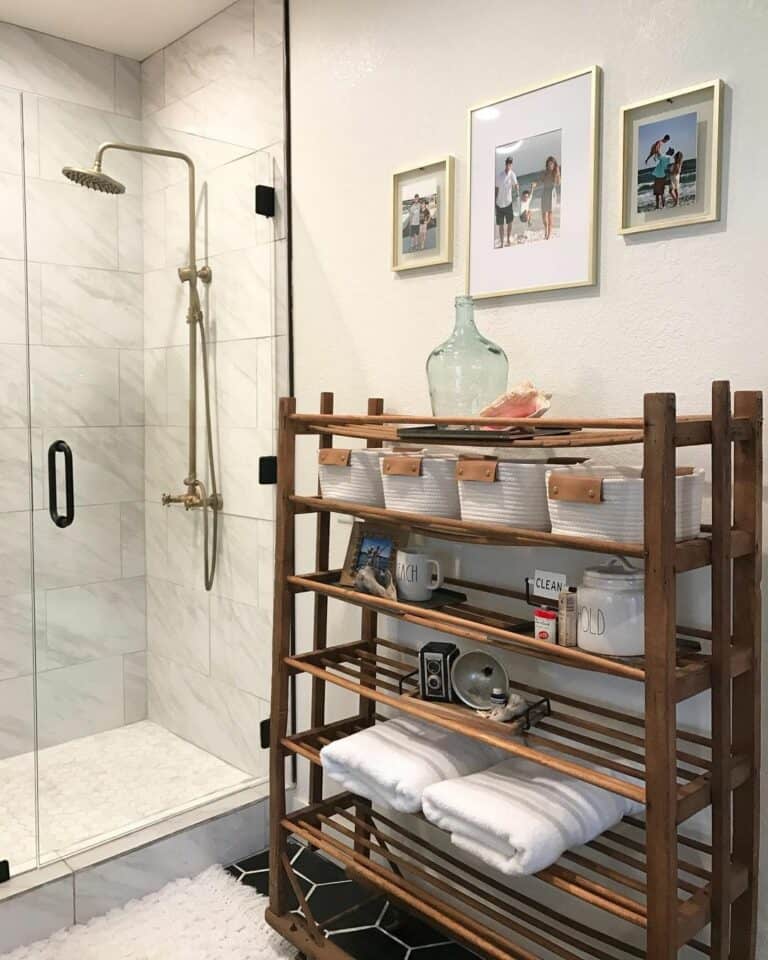 Bathroom With Rustic