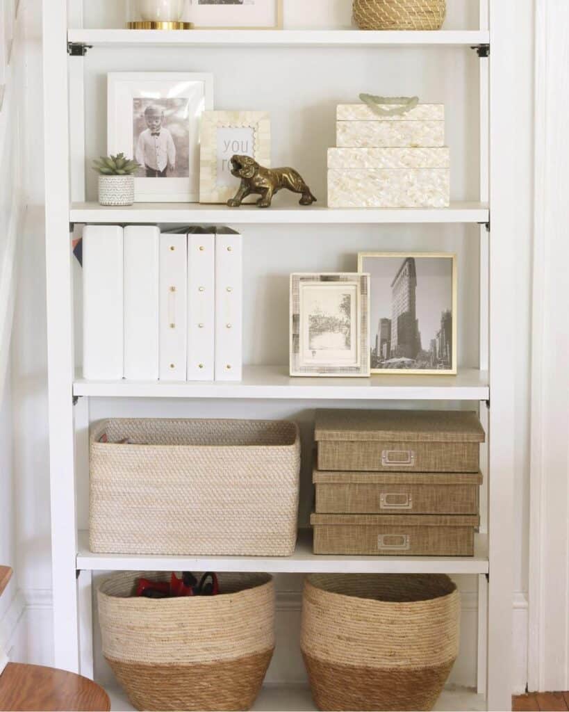 Bedroom Organization Ideas Using Farmhouse Woven Baskets