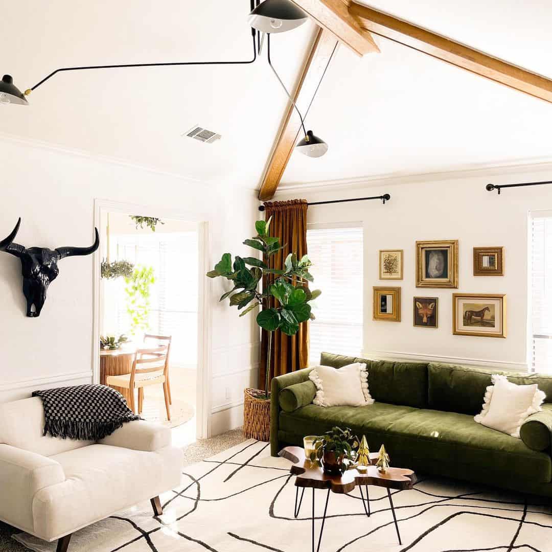 Black Décor for a Modern Southwestern Living Room Soul & Lane