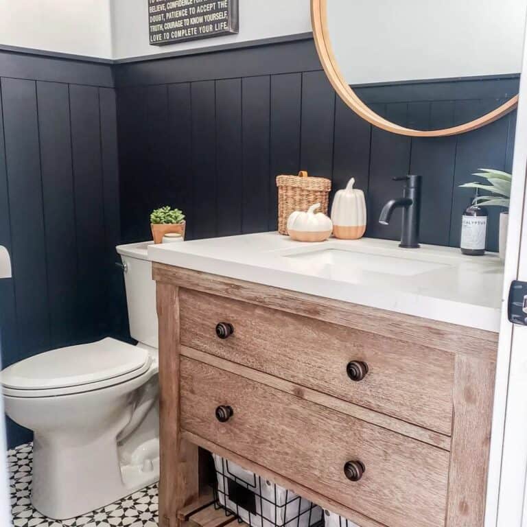 Black Vertical Shiplap Wall Inspiration