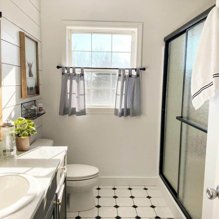 Black-painted Shower Frame