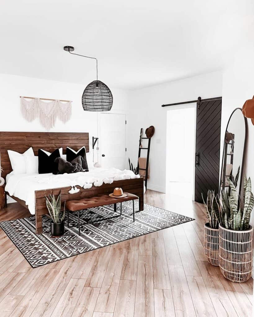 Boho Farmhouse Bedroom Layout Inspiration