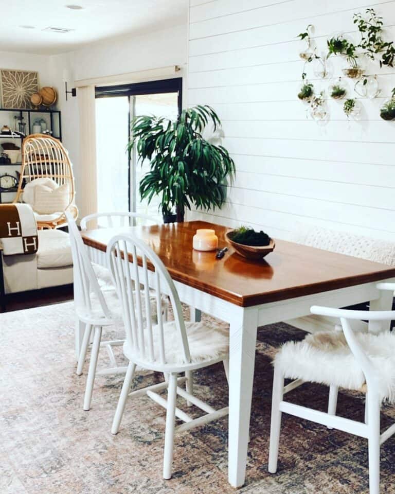 Boho Farmhouse Decorations for a Dining Room Table