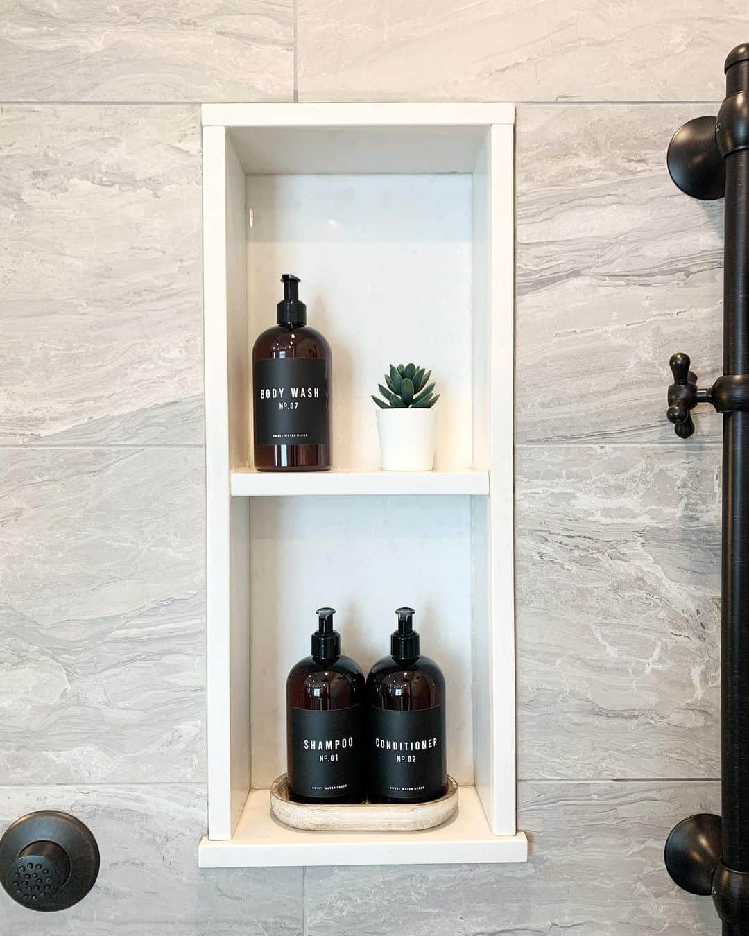 Builtin Shower Shelves Soul & Lane