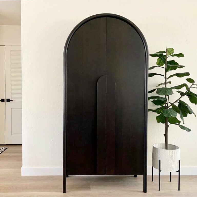 Celebrate Simplicity With a Large Black Cabinet