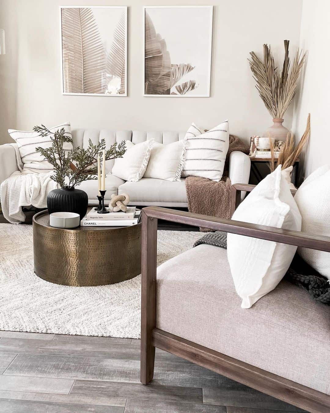 Coastalstyle Living Room With Grey Flooring Soul & Lane