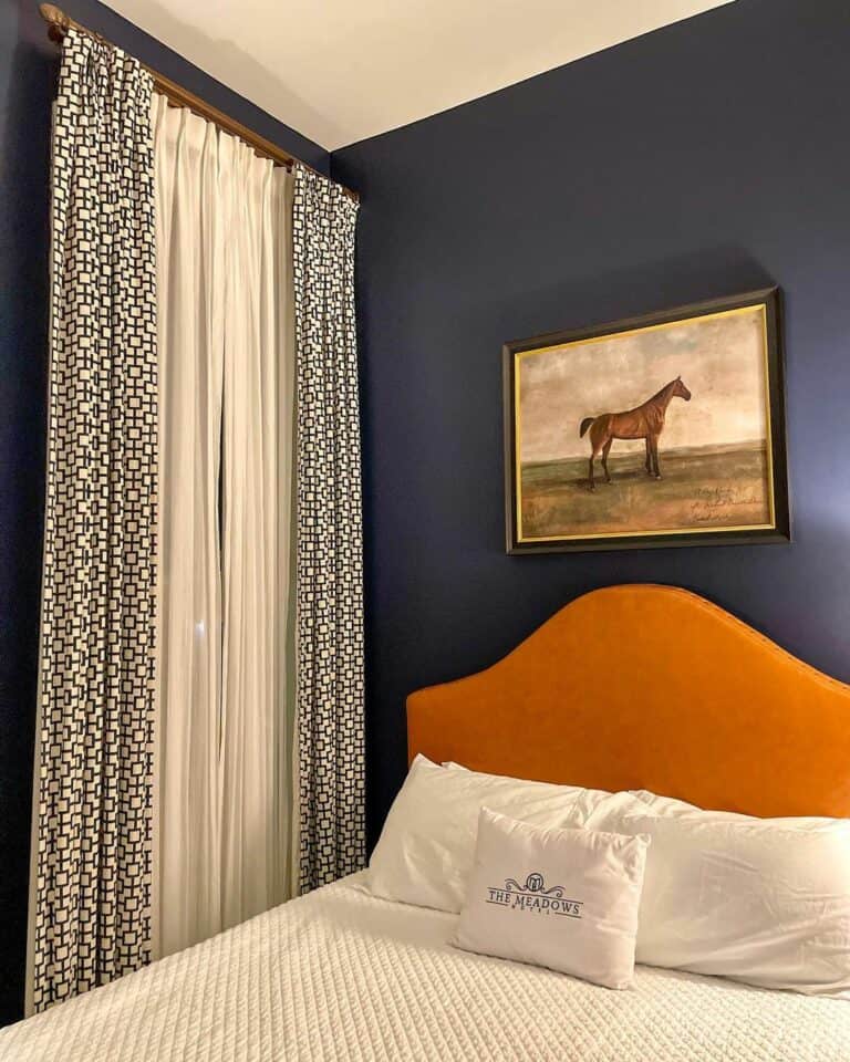 Combine Orange and Navy Blue for an Eclectic Mood