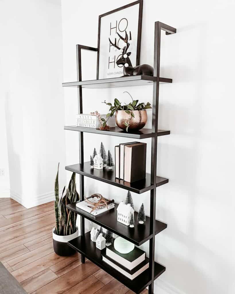 Contemporary Shelf for Holiday Decorations