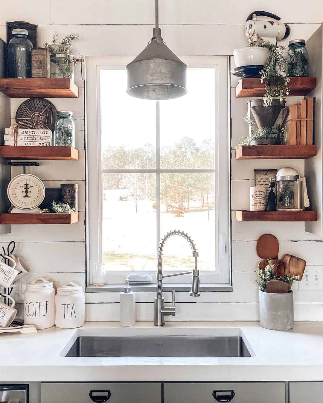 Country Kitchen Floating Shelves Soul & Lane