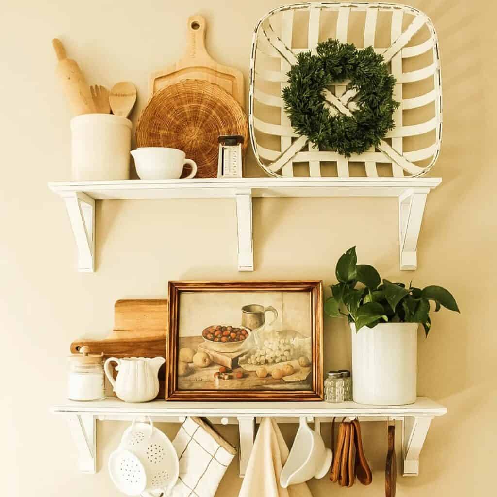 Country Kitchen Shelf Design