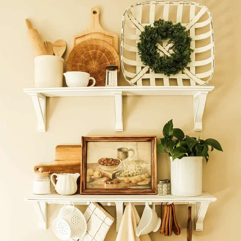 Country Kitchen Shelf Design