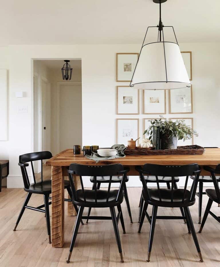 Dark Farmhouse Colors for Dining Rooms