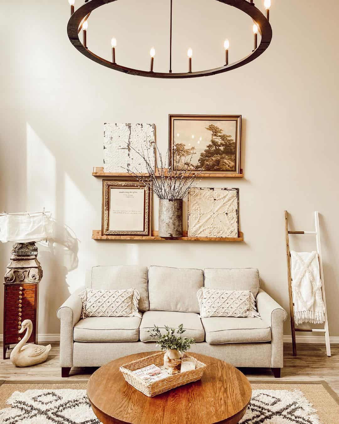 Shelves Above Sofa Ideas