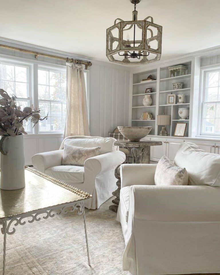 Elegant Monochromatic Living Room