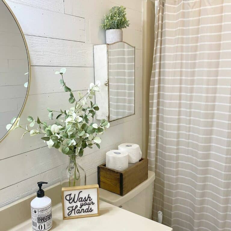 Neutral Shower Curtain Set