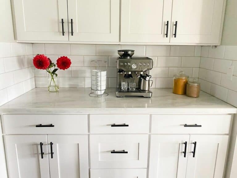 Farmhouse Butlers Pantry With Coffee Bar