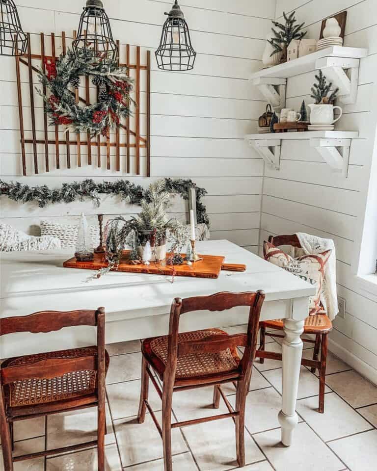 Festive Kitchen Shelf Decorations