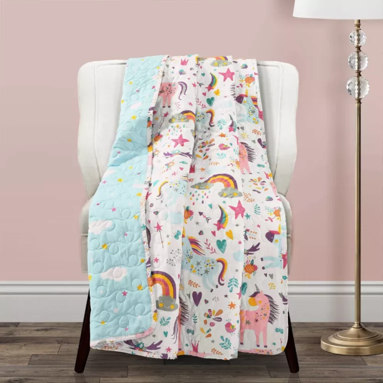 unicorn throw blanket