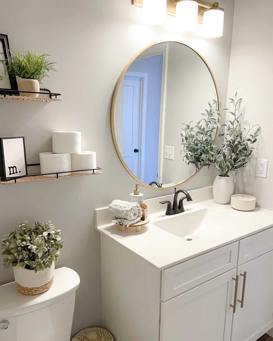 Gold Modern Farmhouse Bathroom Decorations - Soul & Lane