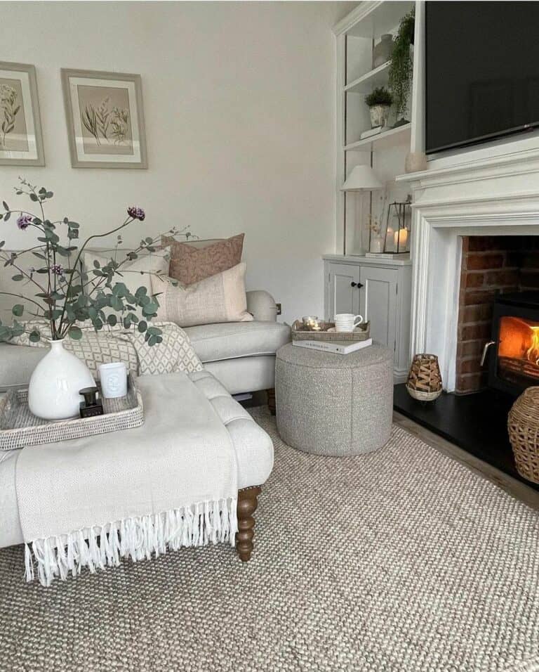 Gray and White Living Room Decorations for a Cozy Home