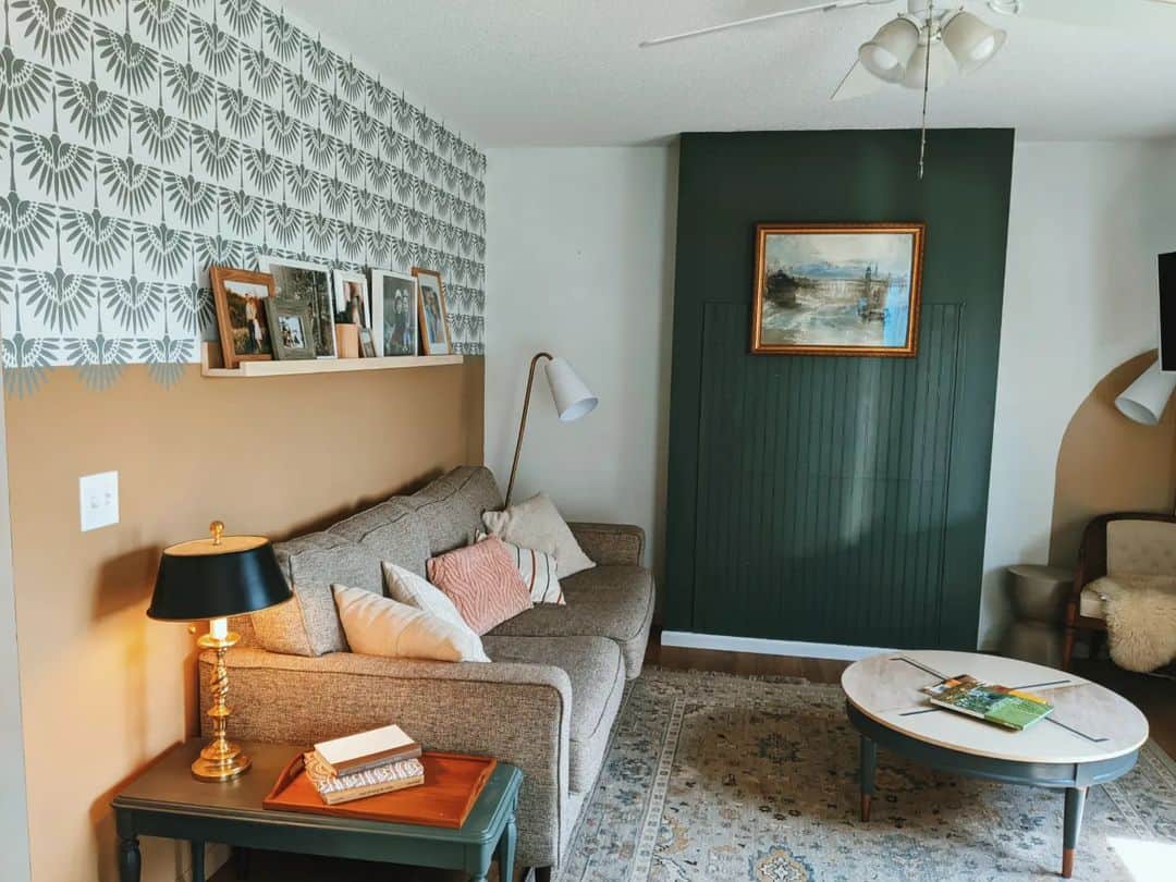 Green Accent Wall Ideas for Living Room - Soul & Lane