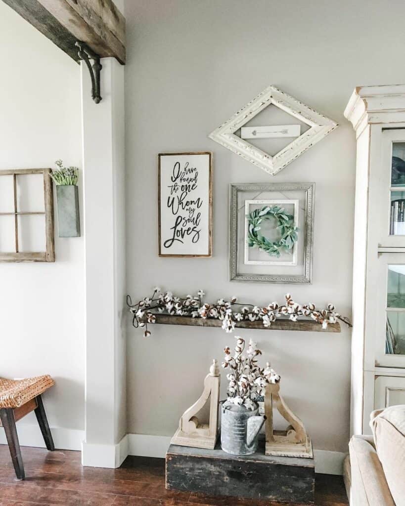 Hallway Wall With Rustic Details - Soul & Lane