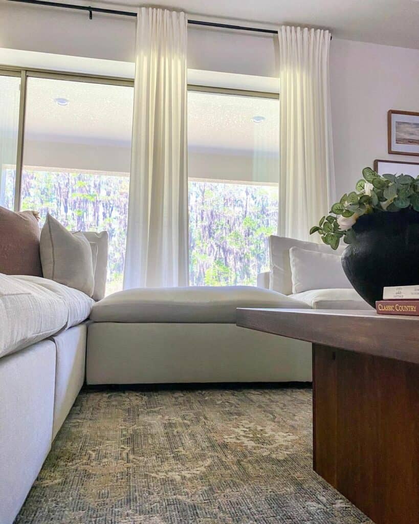 Harmonize With Texture and White Drapes