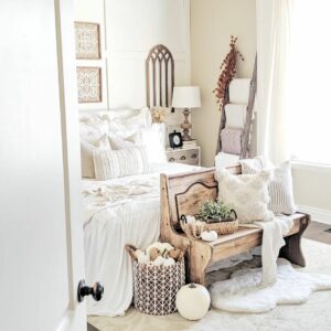 Layering Neutral Bedroom Carpeting