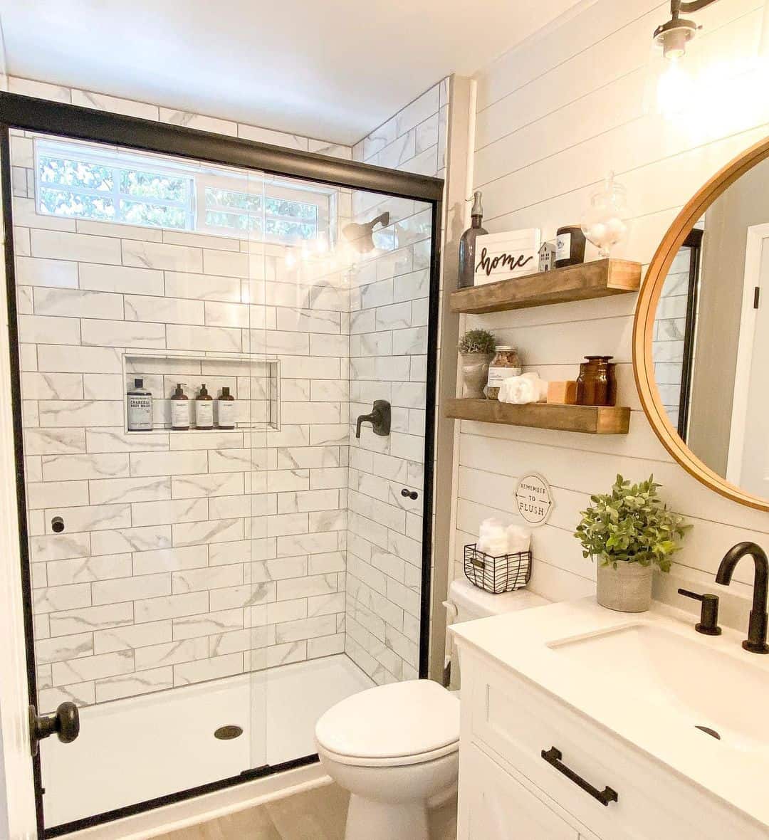 Marble Wall Tile Inspiration for an Walk-in Shower - Soul & Lane