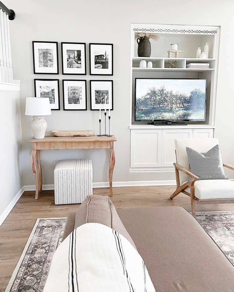 Minimalistic Living Room With Ashwood Accents