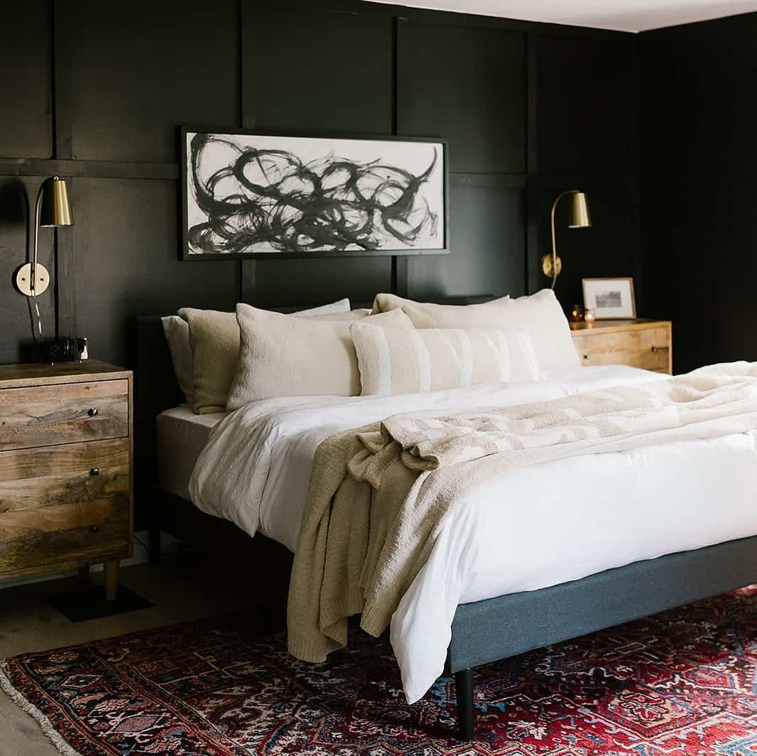 26 Sleepy Black Bedroom Walls For A Cozy Space