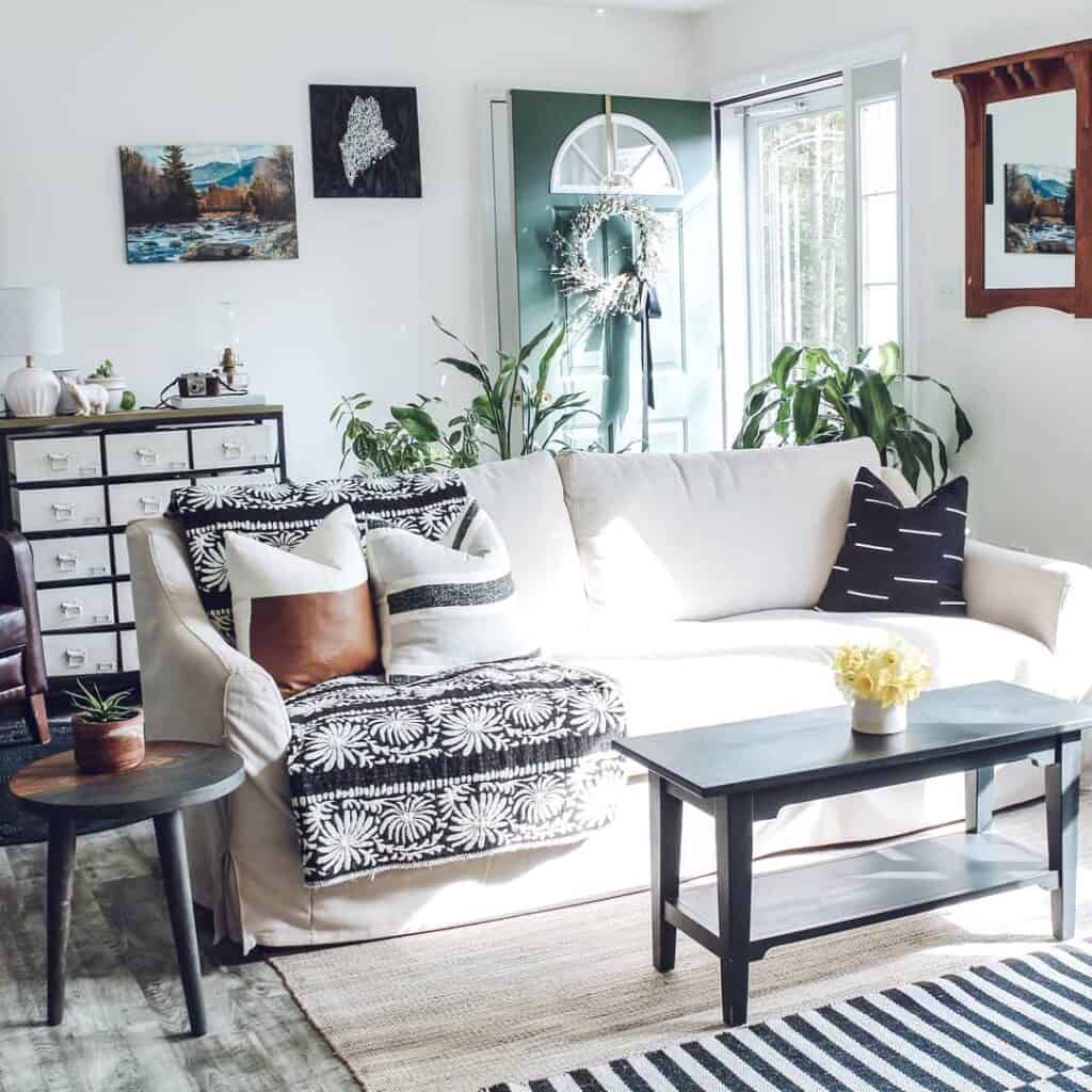 Neutral Boho Accent Pieces for a Farmhouse Living Room Soul & Lane