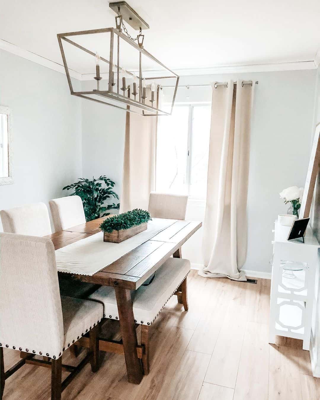 Neutral Dining Room With Wood Flooring Soul & Lane