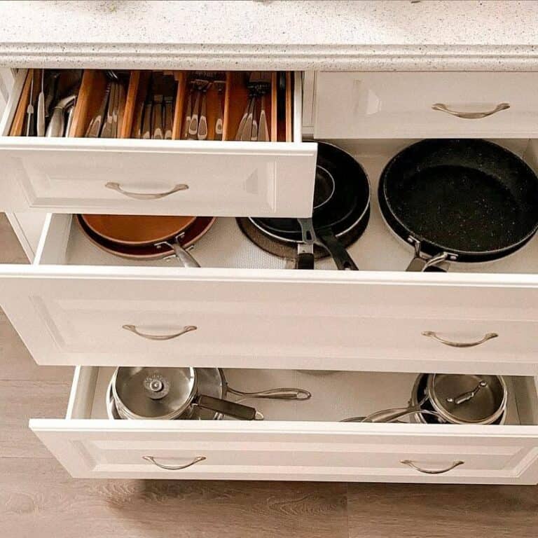 Pan and Cutlery Storage Drawers