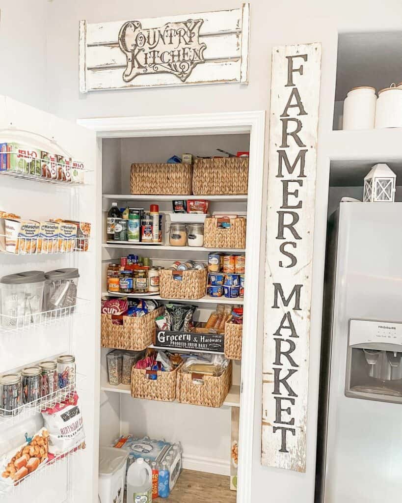 Rustic Farmhouse Signs for Pantries