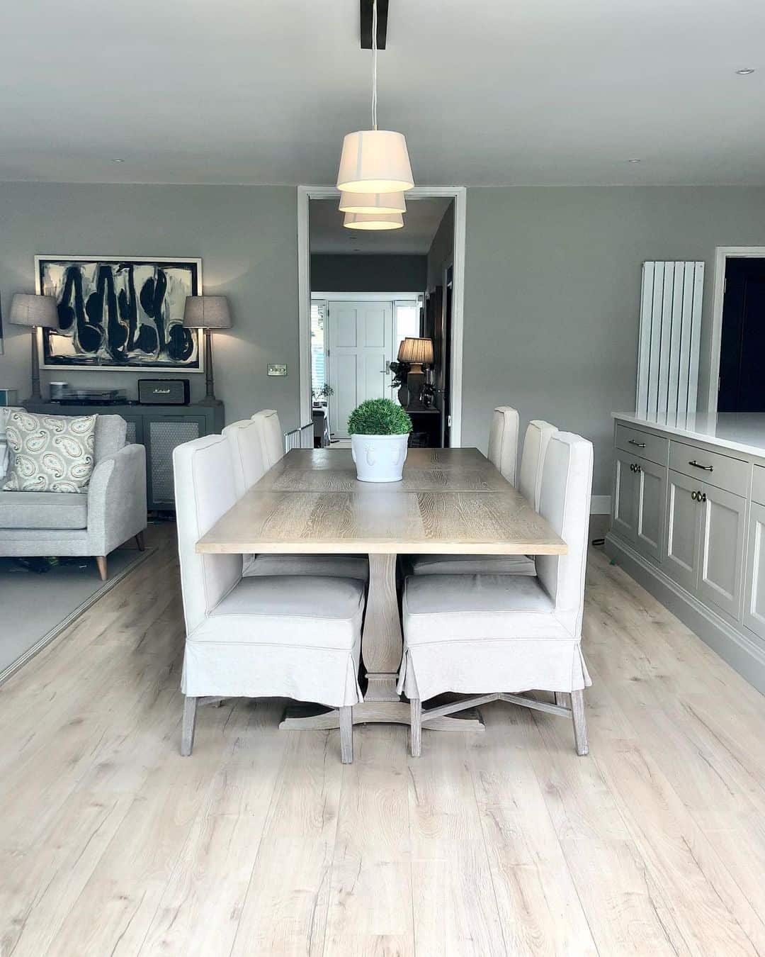 Shaded Lighting in Open-concept Dining Room - Soul & Lane