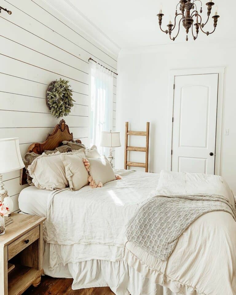 Shiplap Bedroom With a Country-style Aesthetic