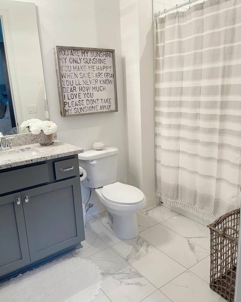 Shower Curtains That Coordinate With Marble Flooring