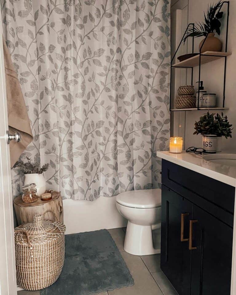 Small Bathroom Shower Curtain Ideas