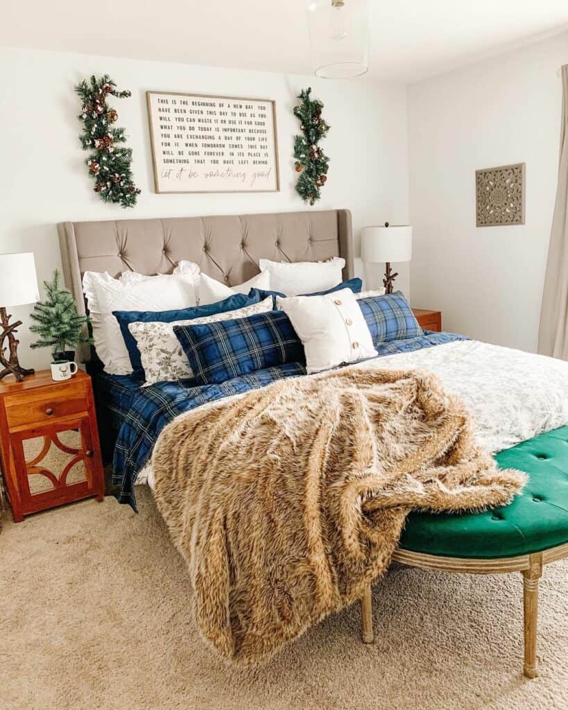 Soft and Shaggy Warm Sand Bedroom Carpeting