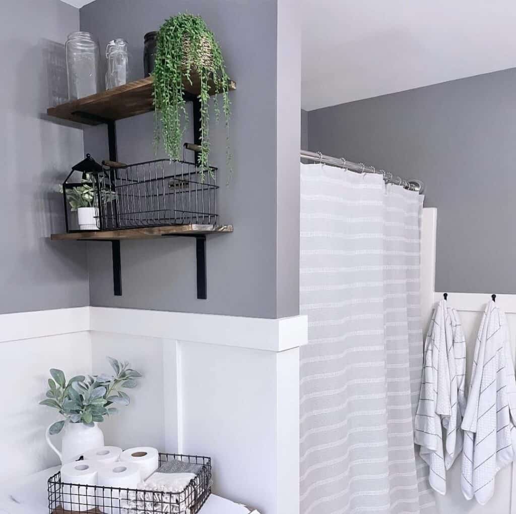 Towel Hooks on Board and Batten Wall Soul & Lane