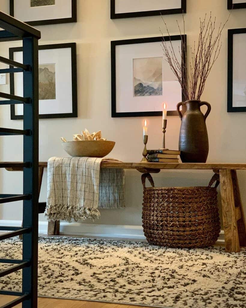 Wall Focus Piece and Side Table Inspiration