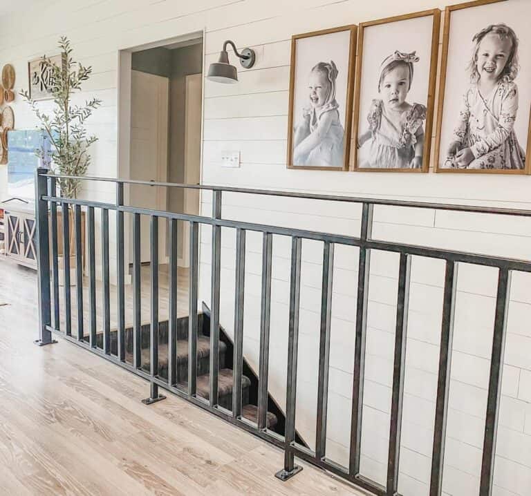 White Shiplap Walls and Baby Portraits