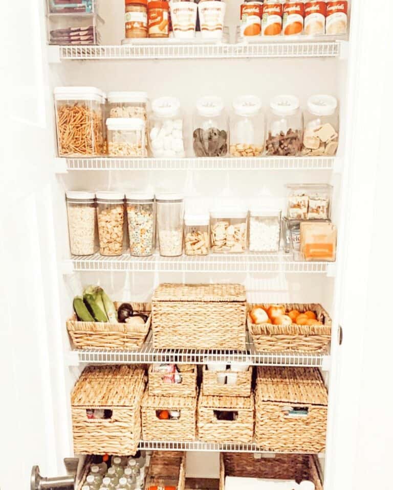 Wicker Basket Pantry Storage Ideas